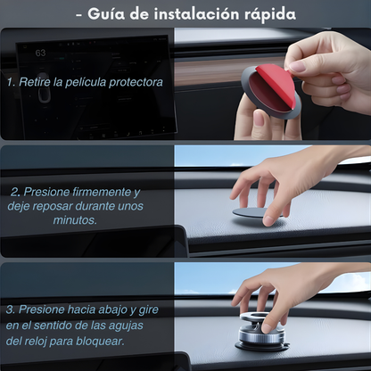 Soporte magnético para celular para utilizarlo en cualquier lugar